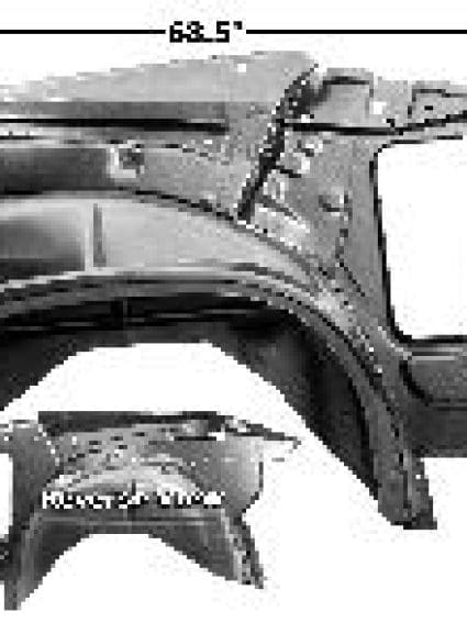 GLA1417C Repair Panels Quarter Frame Passenger Side