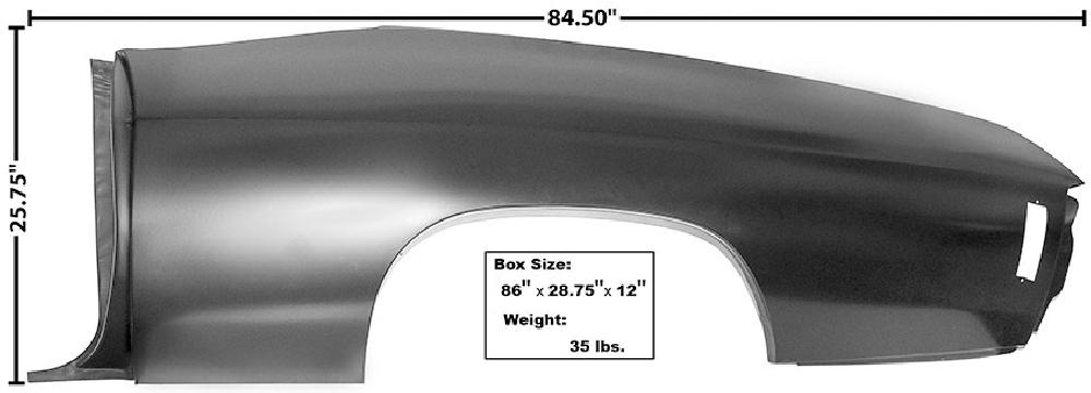 GLA1473Z Body Panel Quarter Full