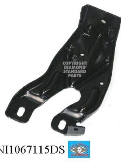 NI1067115DSN Passenger Side Front Bumper Bracket Face Bar Mounting
