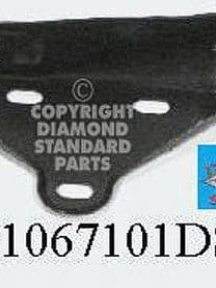 CH1067101DSC Front Bumper Bracket Mounting Passenger Side