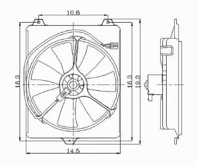 TO3113111 Cooling System Fan Condenser Assembly