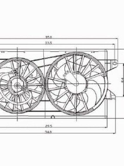 FO3115151 Cooling System Fan Radiator