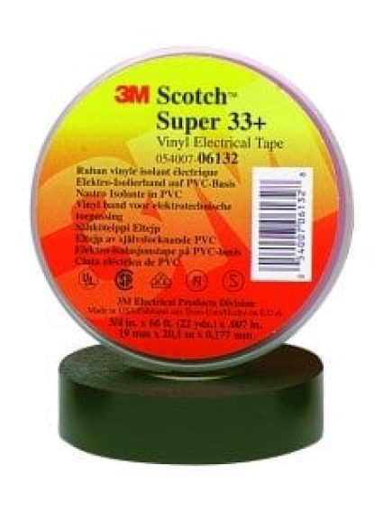 3M Automotive Acrylic Plus Attachment Tape 06382, black, 1/2 in x 20 yd, 45 mil