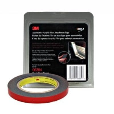 3M Automotive Acrylic Plus Attachment Tape 06382, black, 1/2 in x 20 yd, 45 mil