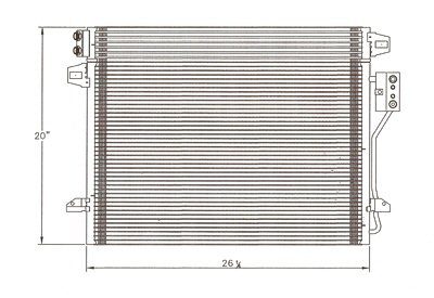 CNDDPI3682 Cooling System A/C Condenser