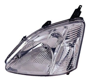 HO2518103V Driver Side Headlight Lens and Housing