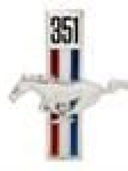 GLAEM3607 Running Horse Fender Emblem