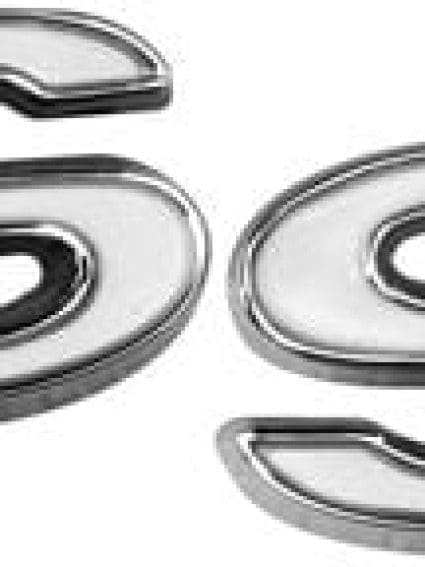 GLAEM6810 Emblem Fender 2 Individual Letters