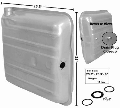 GLA4164 Fuel Delivery Tank Round Corner