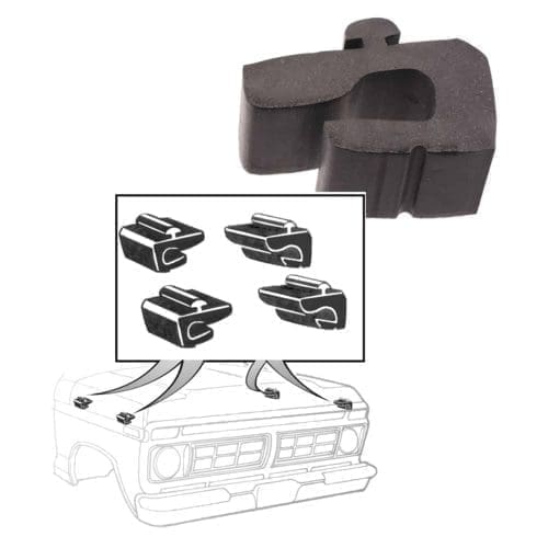 D6TZ16758A Weatherstrip Hood Panel to Fender Side Bumper