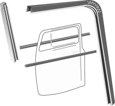 ATC83-429 Door Window Weatherstrip Run Channel