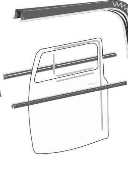 ATC83-429 Door Window Weatherstrip Run Channel