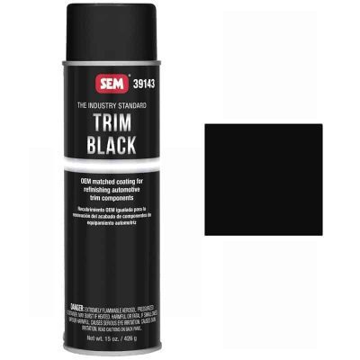 SEM Trim Paint Black Aerosol 39143