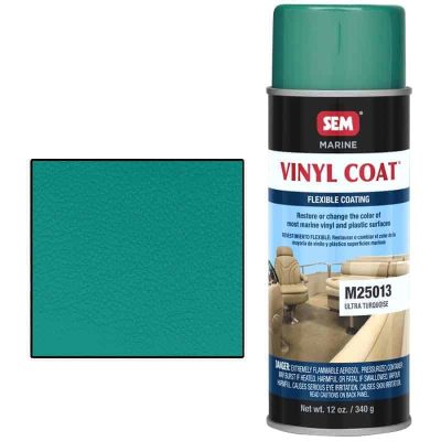 SEM Marine Vinyl Coat Ultra Turquoise Flexible Coating 25013