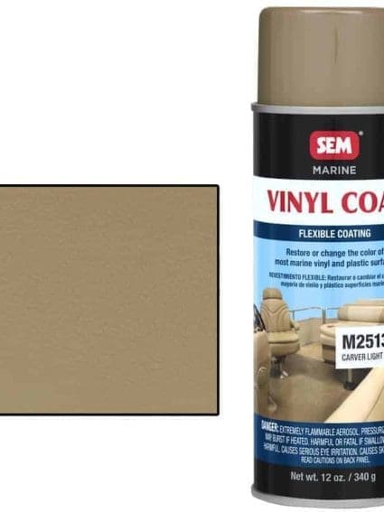 SEM Marine Vinyl Coat Carver Light Tan Flexible Coating 25133