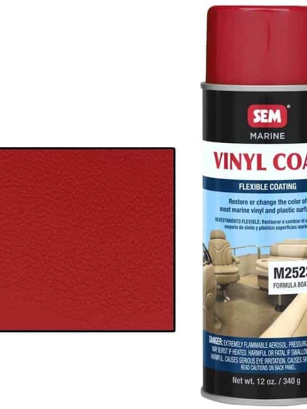 SEM Marine Vinyl Coat Formula Boats Red Flexible Coating 25233