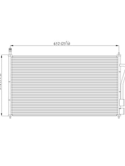 CND40220 A/C Condenser