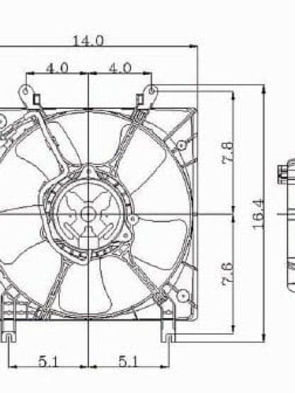 CH3115114 Radiator Fan Assembly