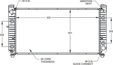RAD2947 Cooling System Radiator