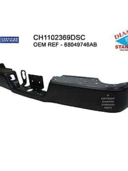 CH1102369DSC Rear Bumper Face Bar