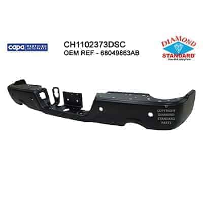 CH1102373DSC Rear Bumper Face Bar
