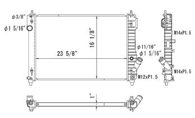 RAD13097 Cooling System Radiator