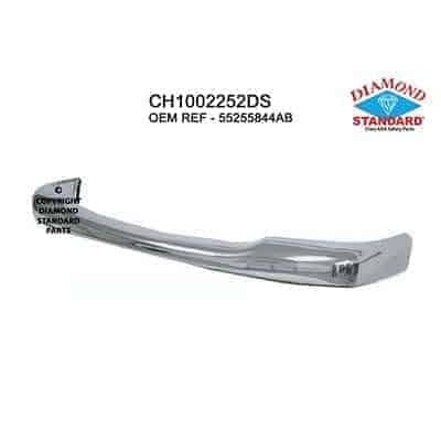CH1002252DSN Front Bumper Face Bar
