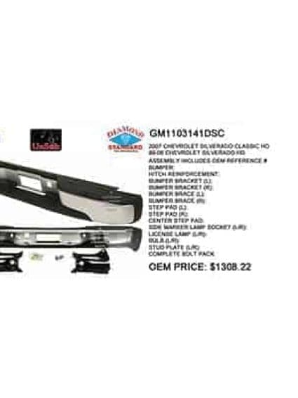 GM1103141DSC Rear Bumper Assembly