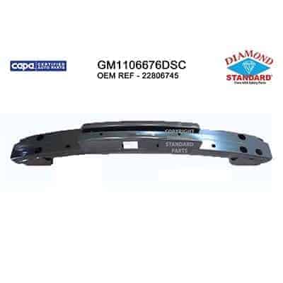 GM1106676DSC Rear Bumper Cover Rebar Reinforcement