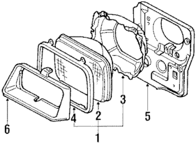 TYCV07039HAL Grille Door Headlight