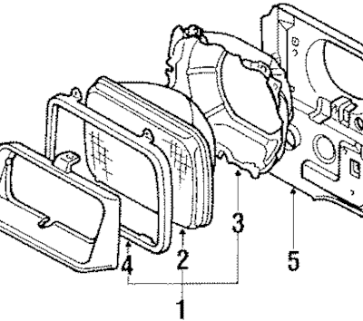 TYCV07039HAL Grille Door Headlight