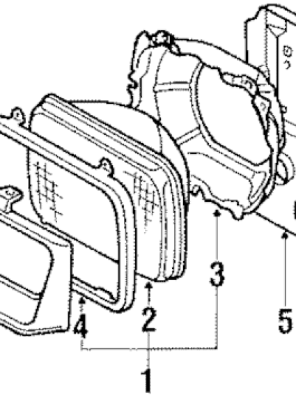 TYCV07039HAL Grille Door Headlight