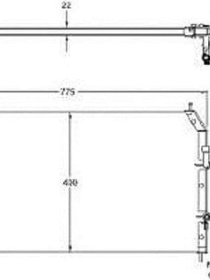 CND40144 Cooling System A/C Condenser