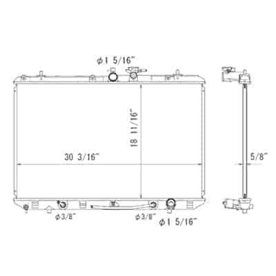 RAD13023 Cooling System Radiator