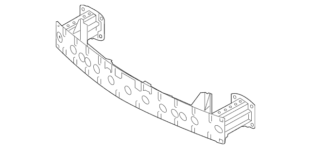MA1006156C Front Bumper Impact Bar
