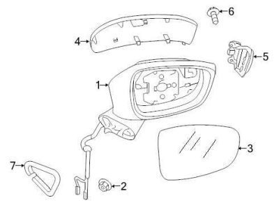 MA1321188 Passenger Side Power Heated Mirror
