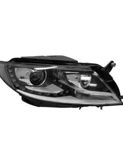 VW2519115C Passenger Side Headlight Lens and Housing