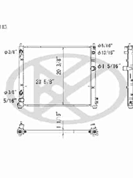 RAD13014 Cooling System Radiator