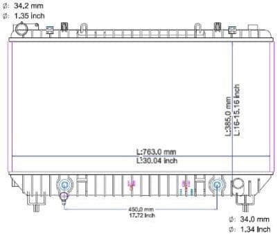 RAD13141 Cooling System Radiator
