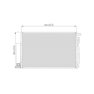 CND4063 Cooling System A/C Condenser