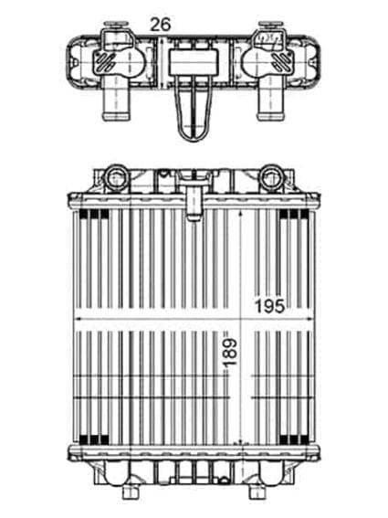 RAD3015 Cooling System Radiator Auxillary