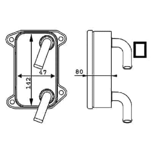 VO4000100 Cooling System Automatic Transmission Cooler Assembly