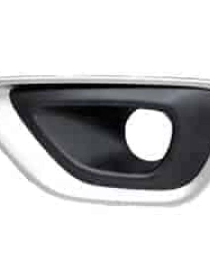 CH1038195 Front Bumper Insert Fog Light Bezel Driver Side