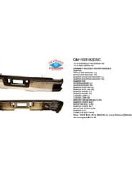 GM1103182DSC Rear Bumper Assembly