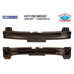 HO1106196DSC Rear Bumper Impact Bar