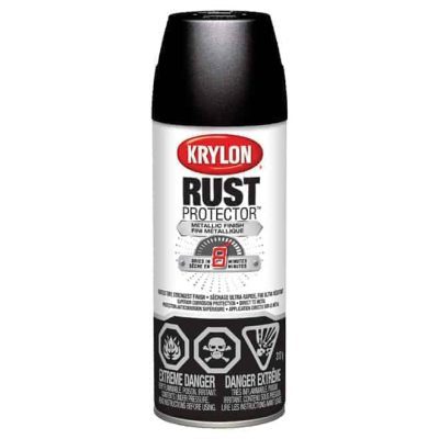 Krylon Paint Rust Protector DUP469001 Enamel Gloss Black 340g 12oz