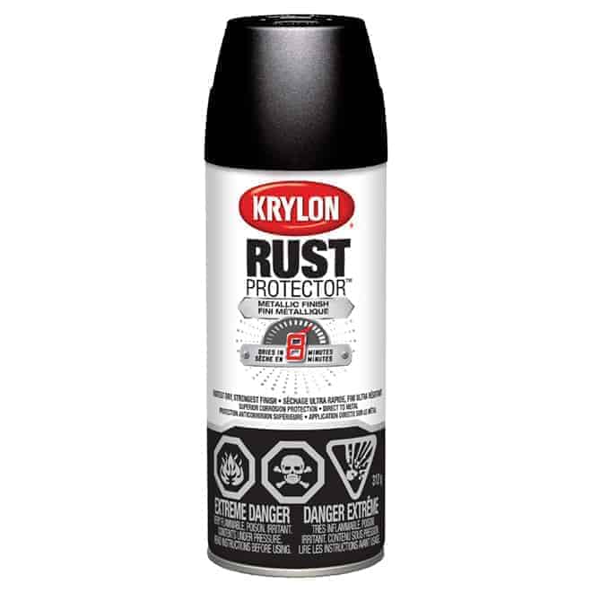 Krylon Paint Rust Protector DUP469001 Enamel Gloss Black 340g 12oz
