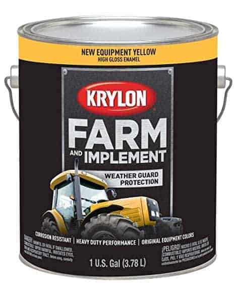 Krylon Paint Farm & Implement DUP41974 New Equipment Yellow Gal 3.78L