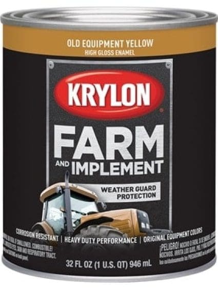 Krylon Paint Farm & Implement DUP41985 Old Cat Yellow Gal 3.78L