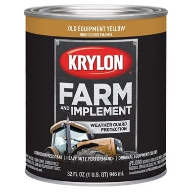 Krylon Paint Farm & Implement DUP41985 Old Cat Yellow Gal 3.78L